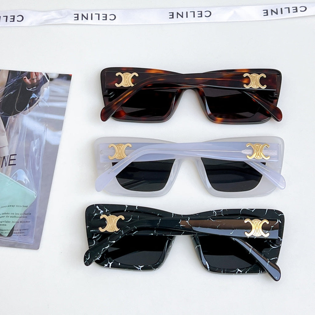 CELINE TRIOMPHE SQUARE SUNGLASSES CL4S492 IN ACETATE