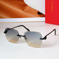 CARTIER RIMLESS SQUARE FRAME SUNGLASSES CT0625S IN METAL