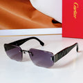 CARTIER PANTHÈRE RIMLESS RECTANGULAR FRAME SUNGLASSES CT0637S IN METAL