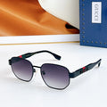 GUCCI SQUARE FRAME SUNGLASSES GG1407 IN METAL EMBOSSED LOGO