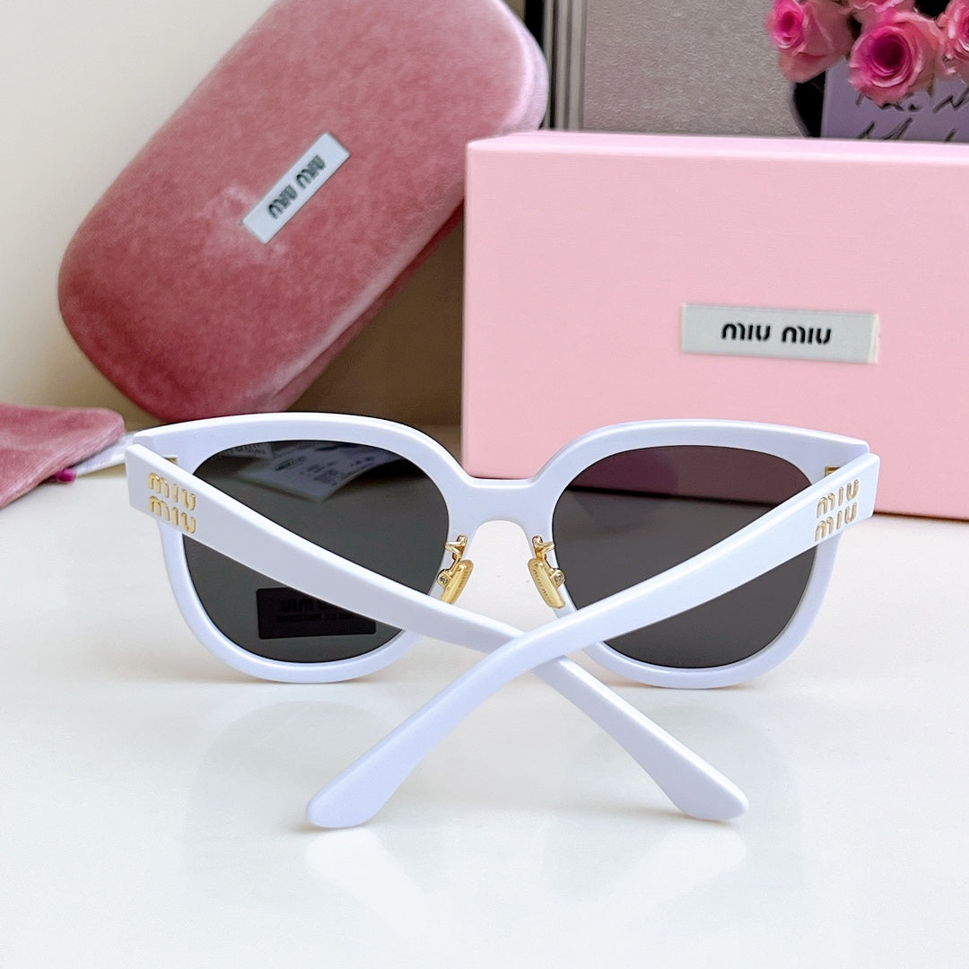 MIU MIU LOGO SUNGLASSES SMU 01ZS 573436 IN ACETATE