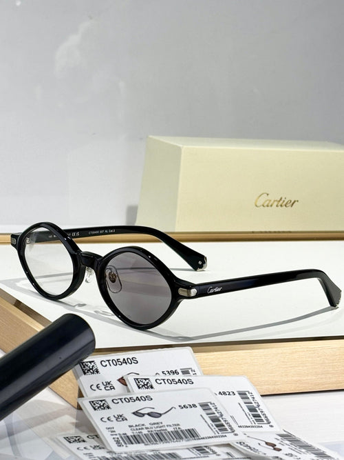 CARTIER PREMIÈRE GEOMETRIC FRAME SUNGLASSES CT0540S IN ACETATE