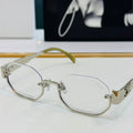 CELINE TRIOMPHE SEMI RIMLESS SUNGLASSES CL42118 IN METAL