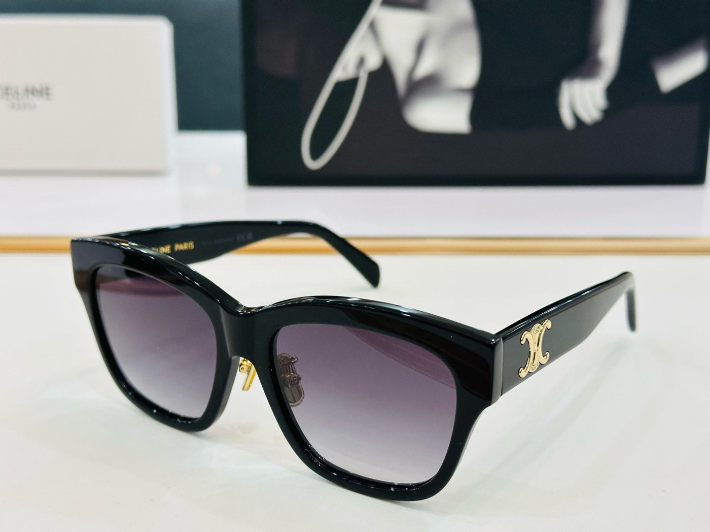 CELINE TRIOMPHE SUNGLASSES CL40253F IN ACETATE