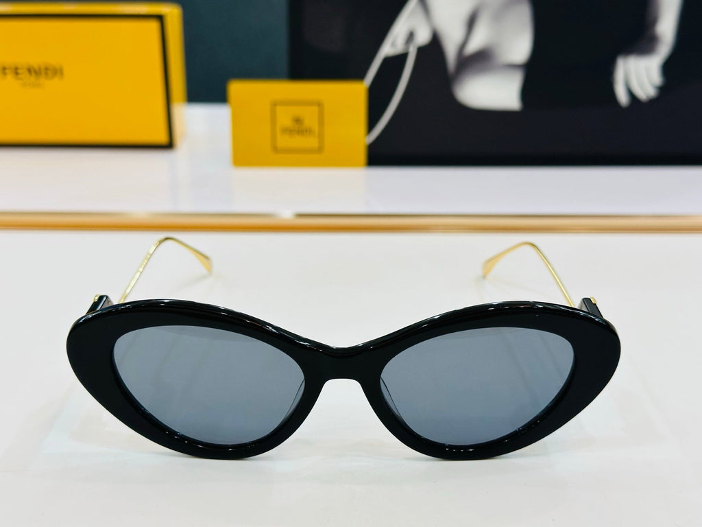 FENDI FF DIAMONDS CAT EYE FRAME SUNGLASSES E3019 IN ACETATE