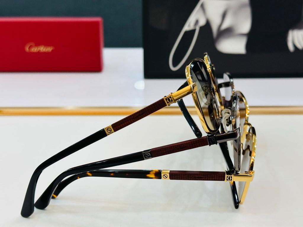 CARTIER PREMIÈRE RECTANGULAR FRAME SUNGLASSES CT0491S IN METAL