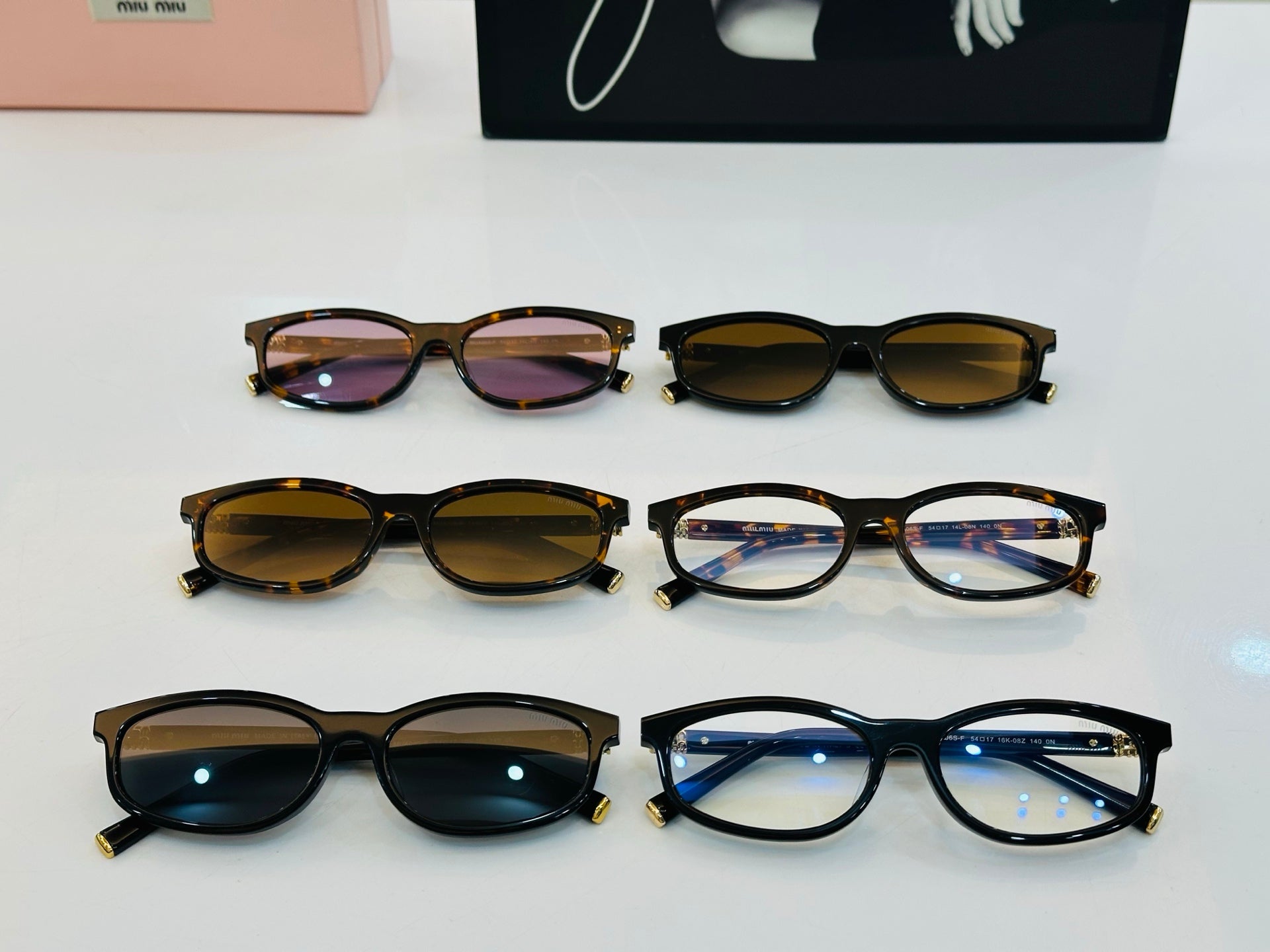 MIU MIU SUNGLASSES IN RECTANGULAR ACETATE 646116