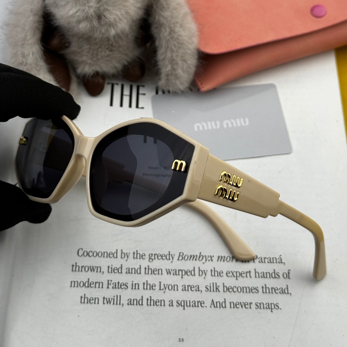 MIU MIU LOGO SUNGLASSES M7232 IN ACETATE