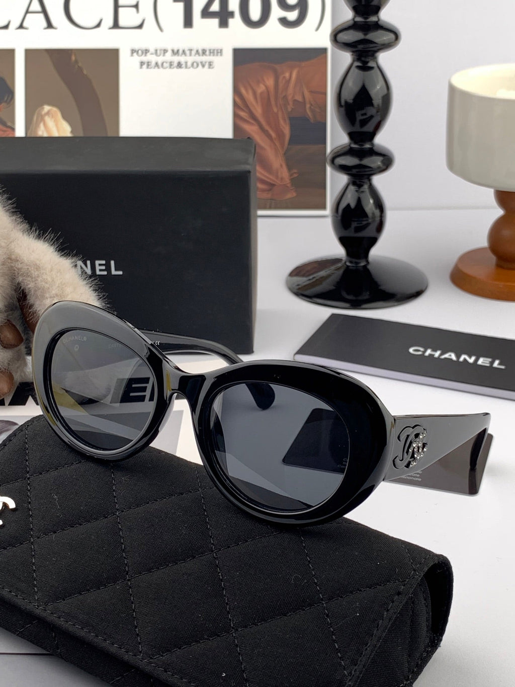CHANEL CAT EYE SUNGLASSES CH0602 IN ACETATE