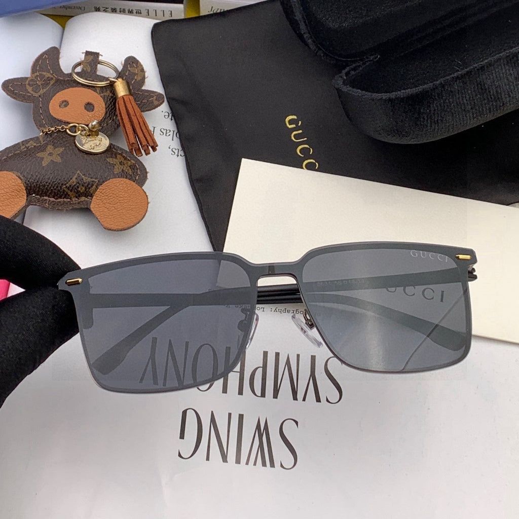 GUCCI RECTANGULAR FRAME SUNGLASSES G11363 IN METAL