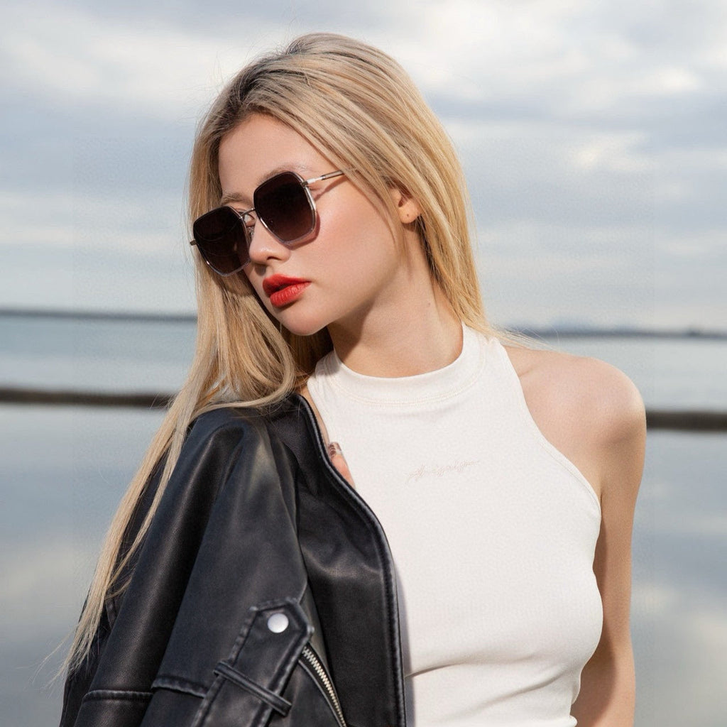 GUCCI SQUARE FRAME SUNGLASSES G364 IN METAL