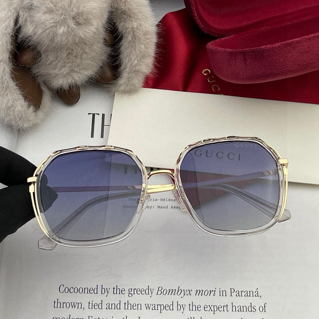 GUCCI SQUARE FRAME SUNGLASSES G6581 IN ACETATE AND METAL