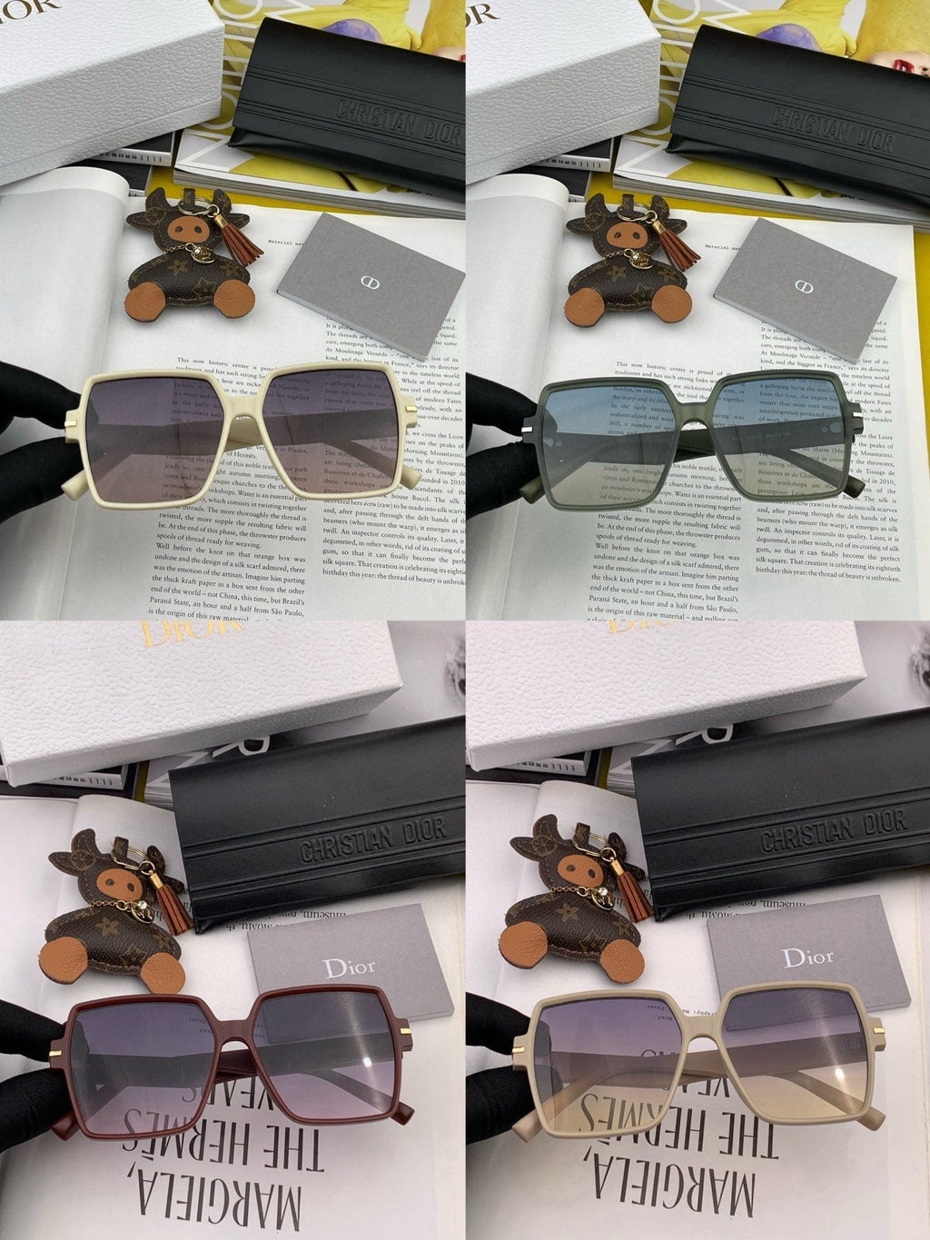DIOR MONTAIGNE SQUARE SUNGLASSES CD4780 IN ACETATE