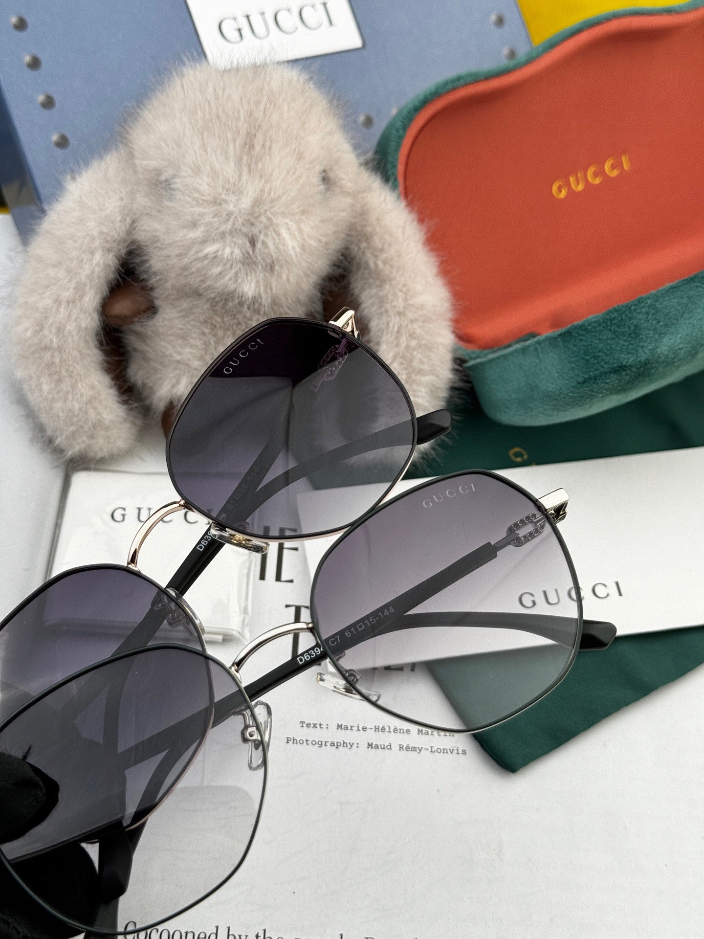 GUCCI OVERSIZED ROUND FRAME SUNGLASSES G4639 IN METAL