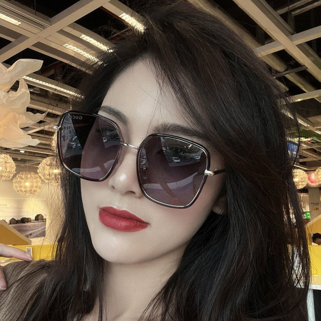 GUCCI SQUARE FRAME SUNGLASSES G3142 IN ACETATE AND METAL