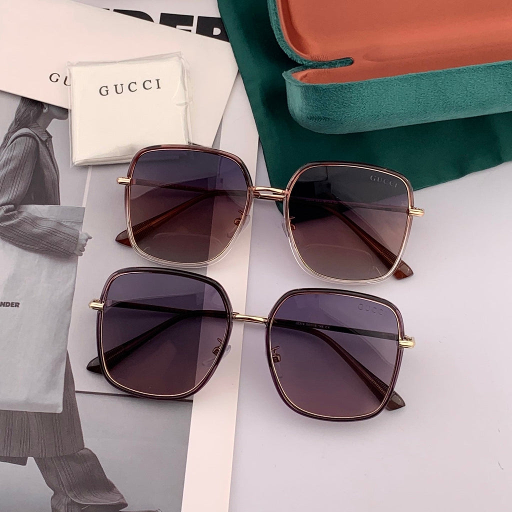 GUCCI SQUARE FRAME SUNGLASSES G3142 IN ACETATE AND METAL