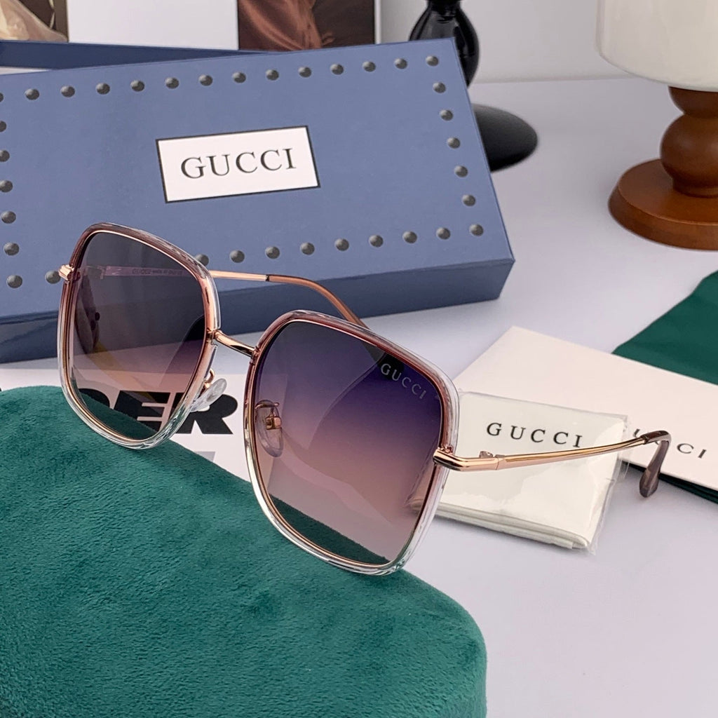 GUCCI SQUARE FRAME SUNGLASSES G3142 IN ACETATE AND METAL