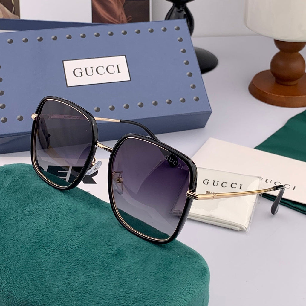 GUCCI SQUARE FRAME SUNGLASSES G3142 IN ACETATE AND METAL