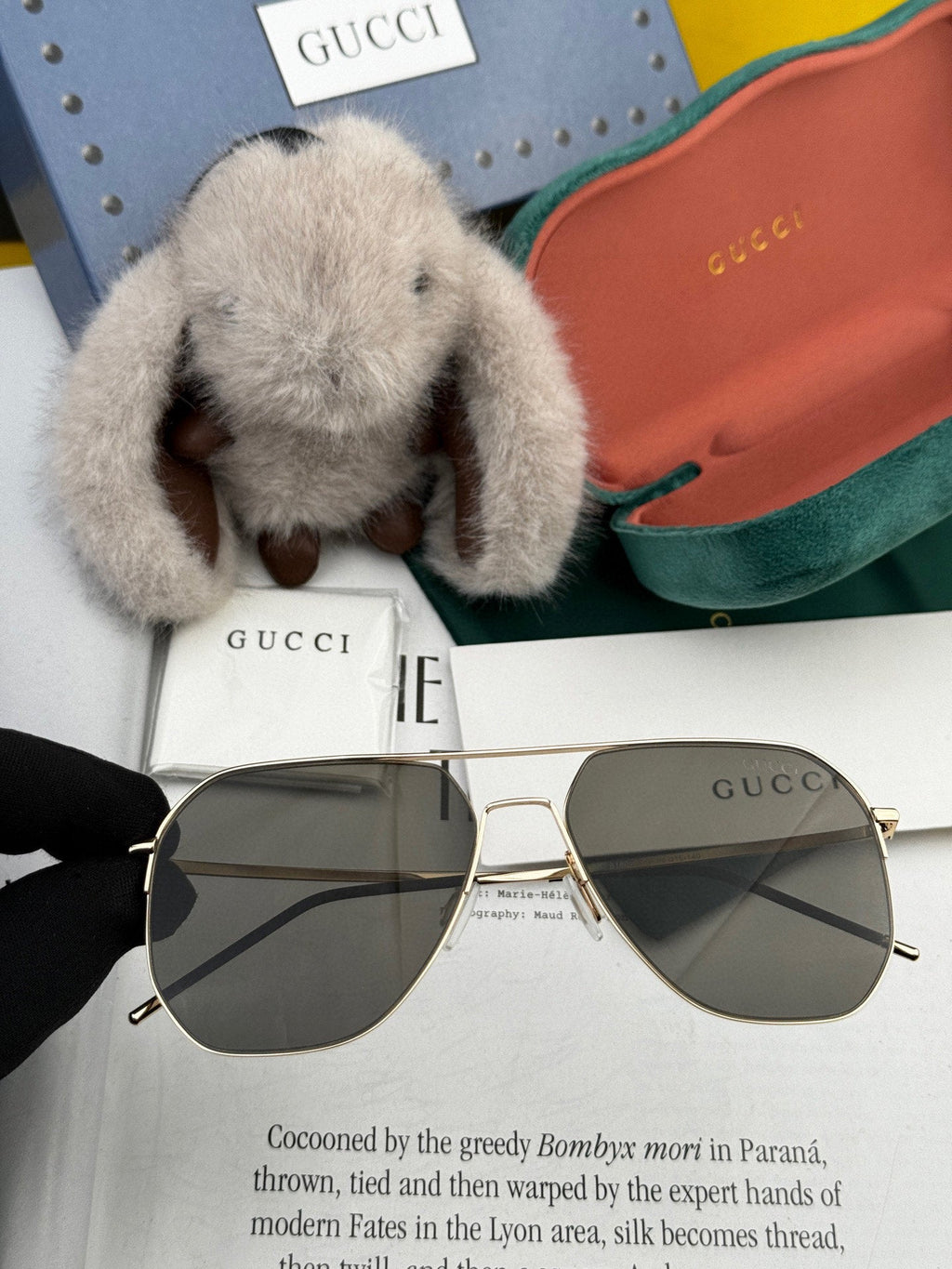GUCCI NAVIGATOR FRAME SUNGLASSES G01810 IN METAL