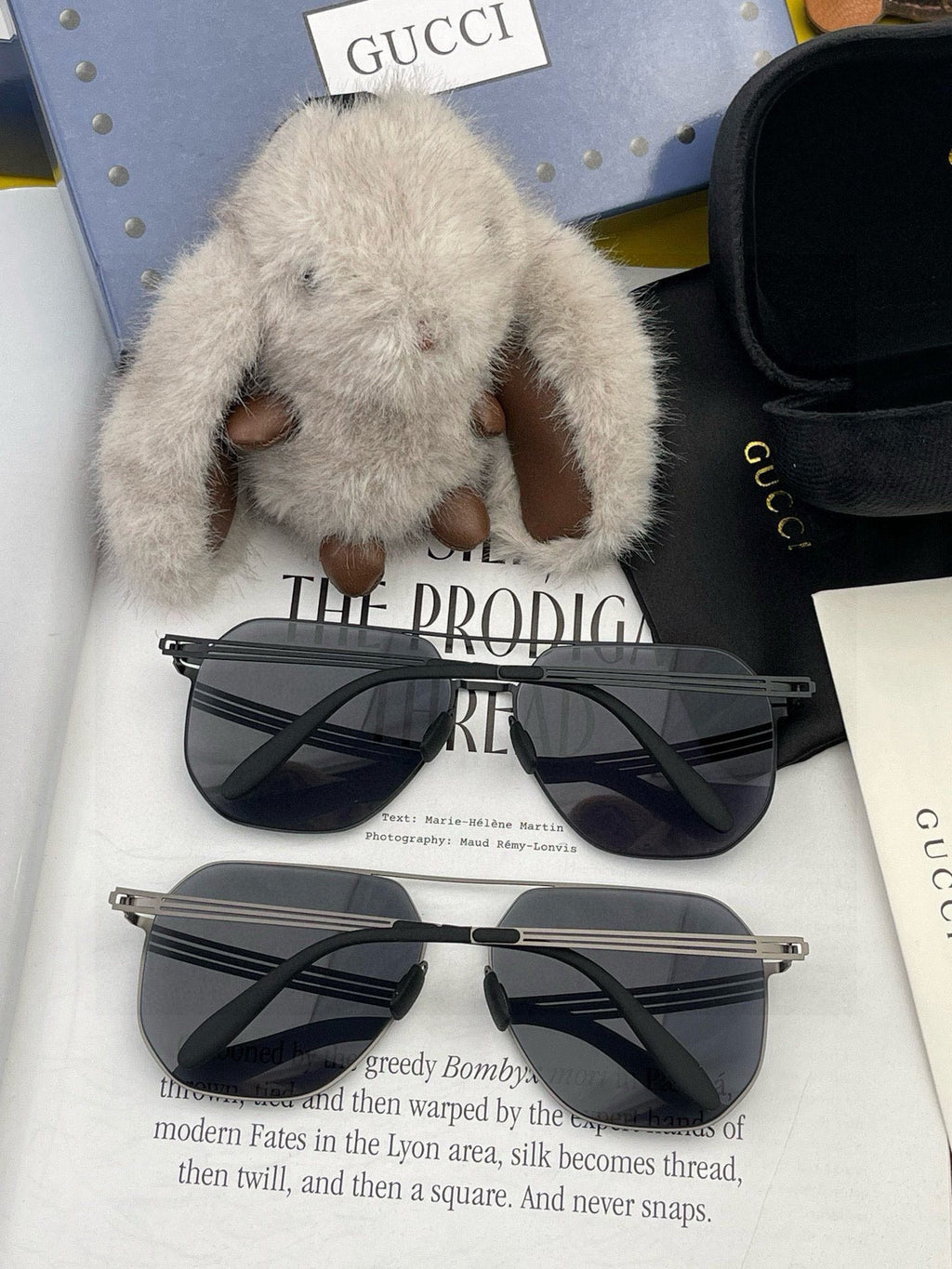 GUCCI NAVIGATOR FRAME SUNGLASSES 7515 IN METAL