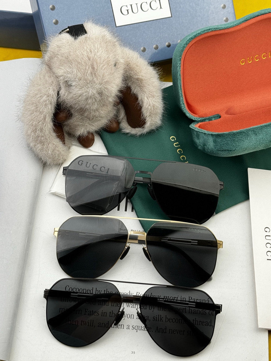 GUCCI AVIATOR FRAME SUNGLASSES G8882 IN METAL