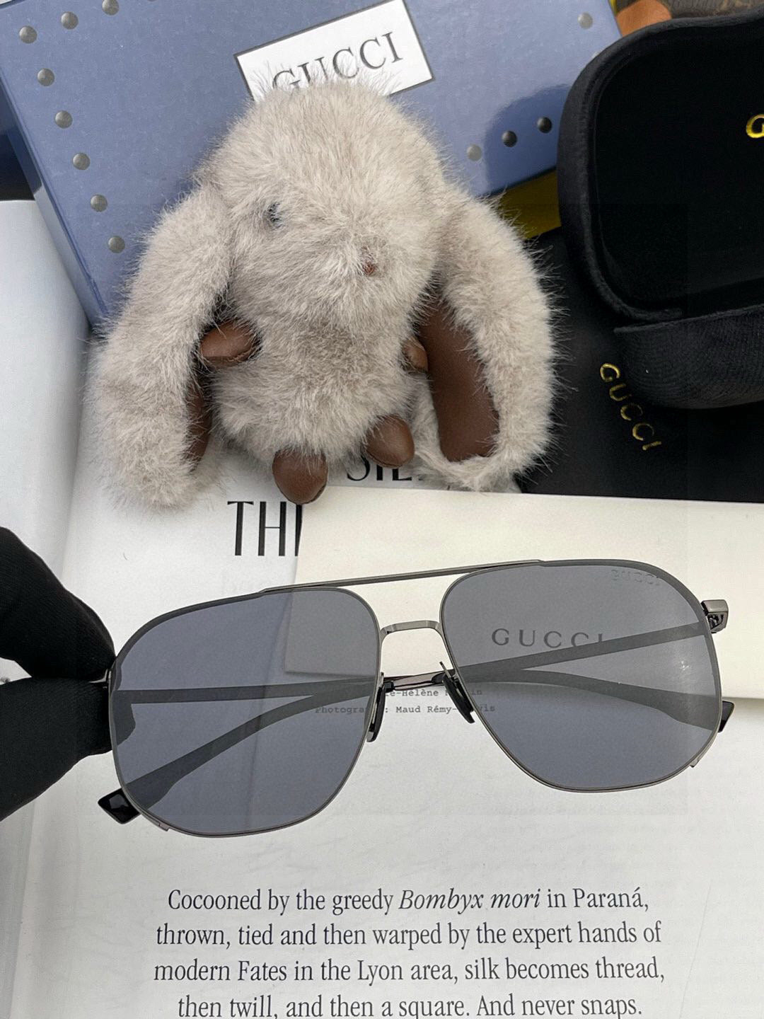 GUCCI NAVIGATOR FRAME SUNGLASSES G0227 IN METAL