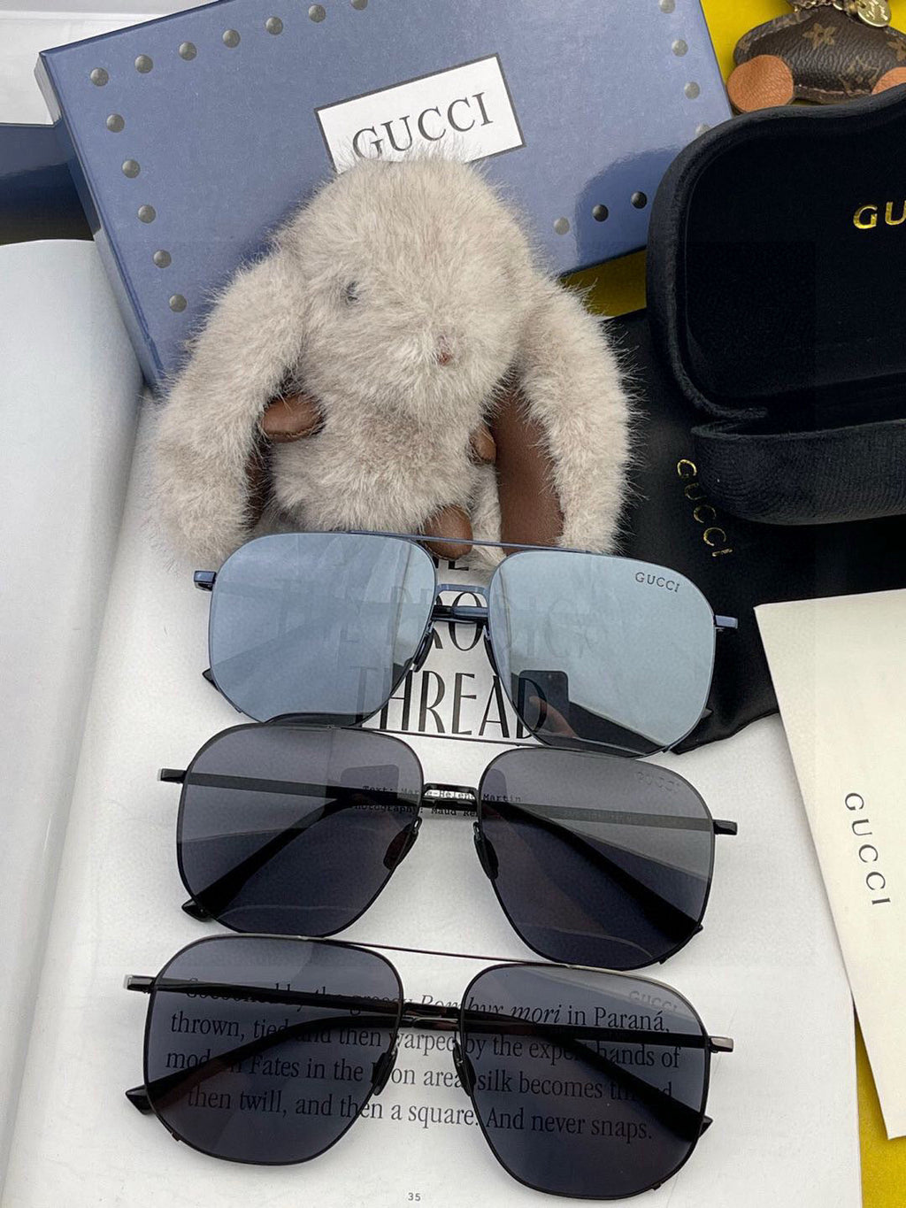GUCCI NAVIGATOR FRAME SUNGLASSES G0227 IN METAL