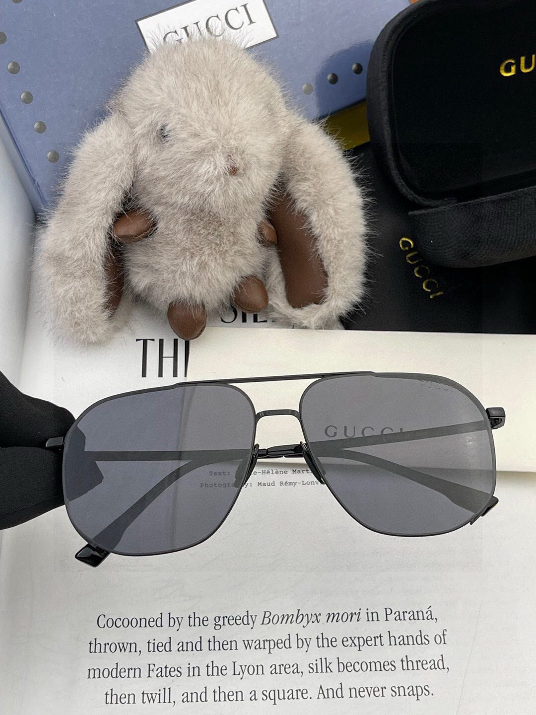 GUCCI NAVIGATOR FRAME SUNGLASSES G0227 IN METAL