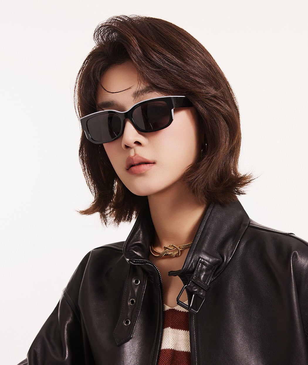 GUCCI RECTANGULAR FRAME SUNGLASSES G0110 IN ACETATE