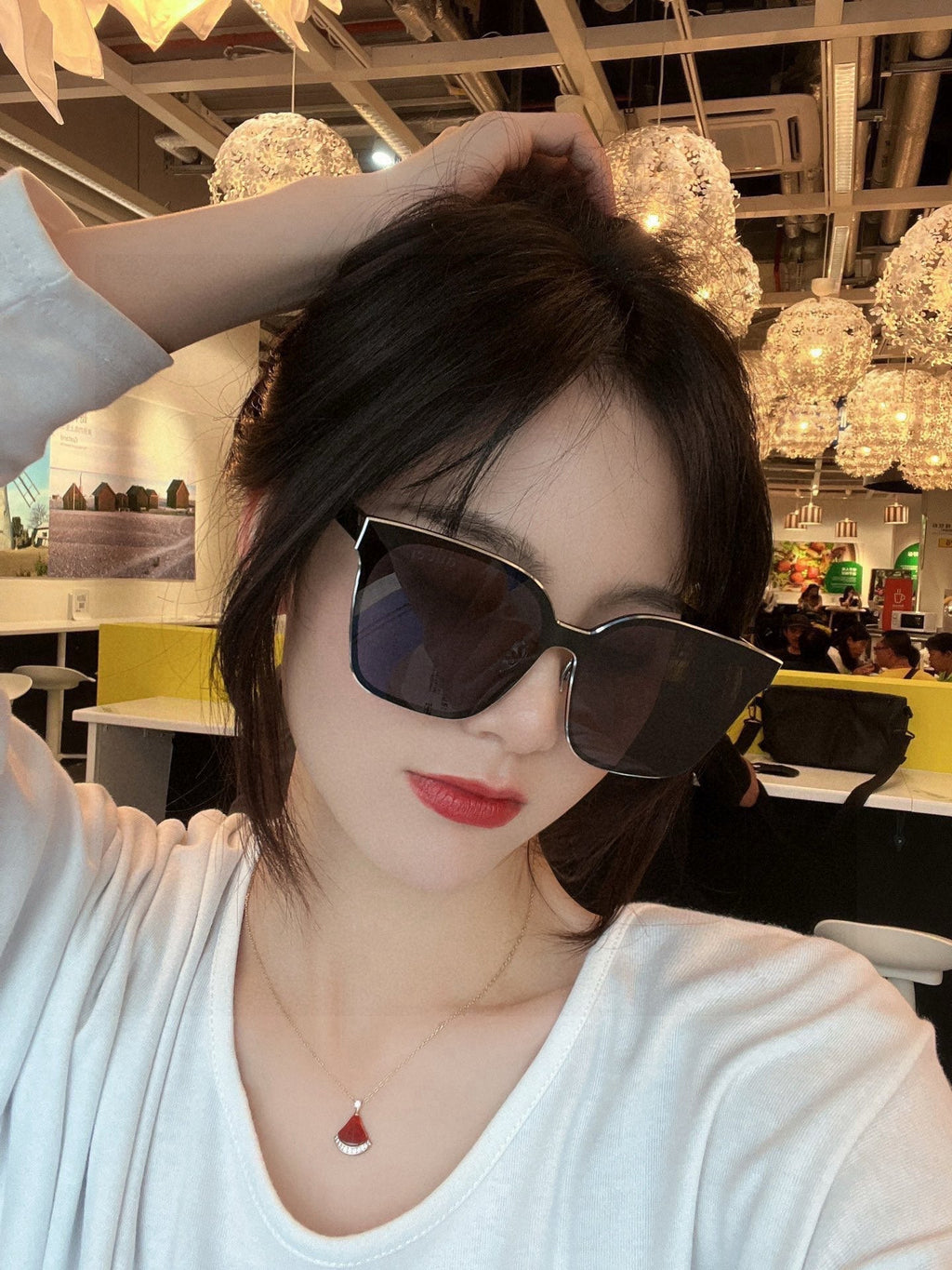 GUCCI RECTANGULAR FRAME METAL SUNGLASSES G380 IN ACETATE