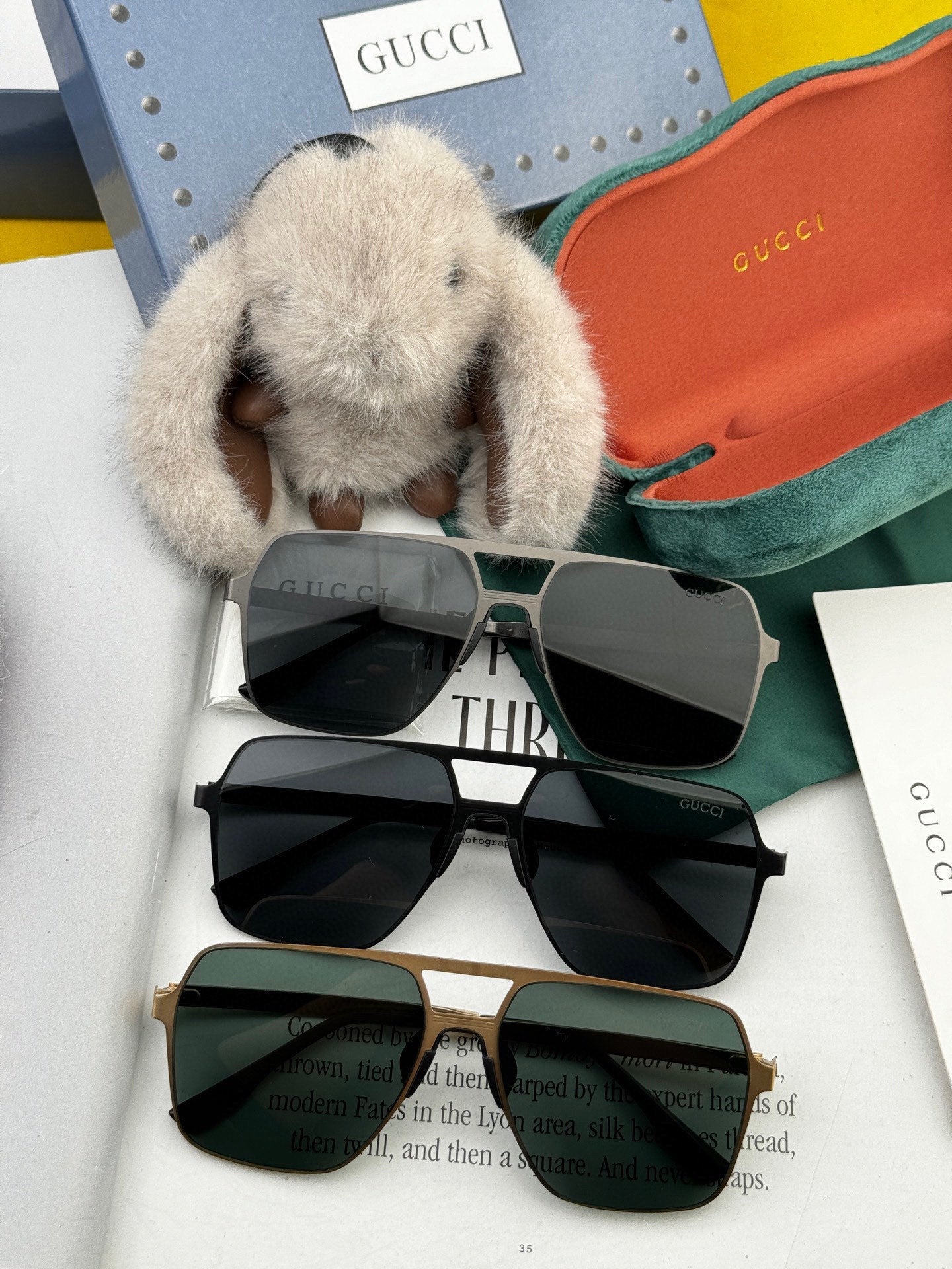GUCCI NAVIGATOR FRAME SUNGLASSES G4380 IN METAL