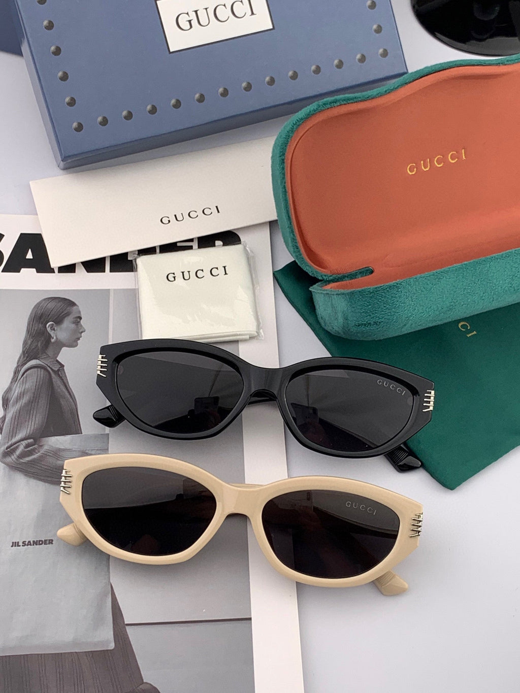 GUCCI OVAL FRAME SUNGLASSES G0111 IN ACETATE