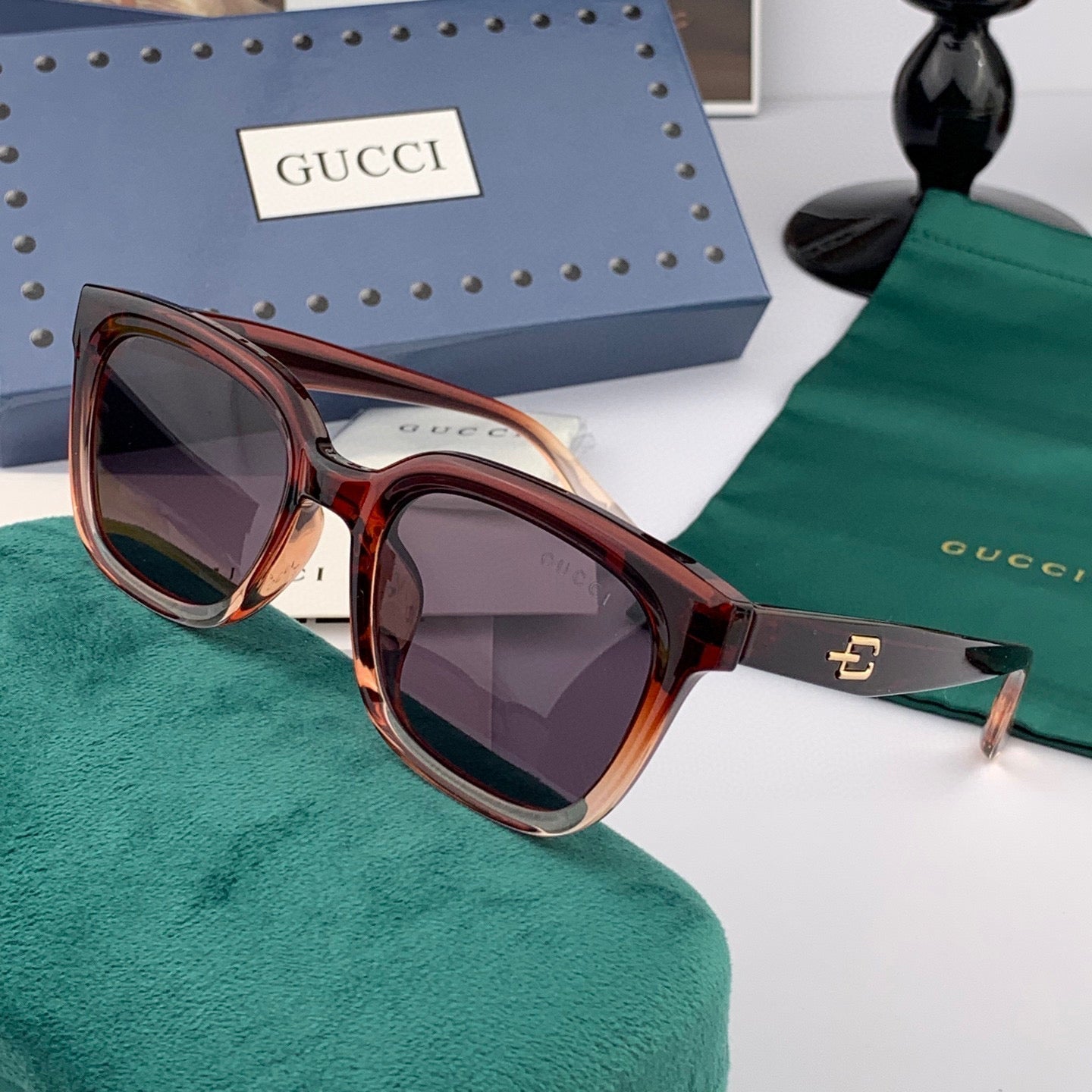 GUCCI SQUARE FRAME SUNGLASSES G5108 IN ACETATE