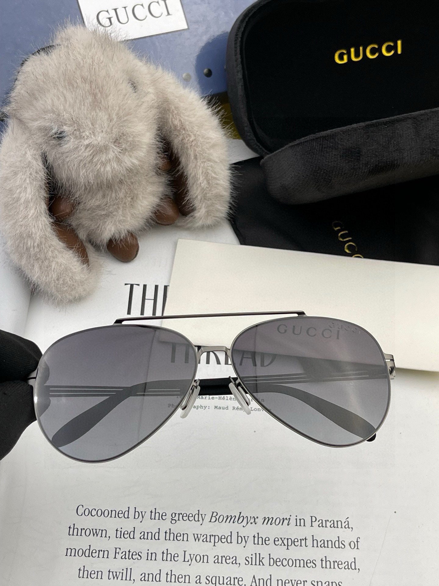 GUCCI AVATOR FRAME SUNGLASSES G6705 IN METAL