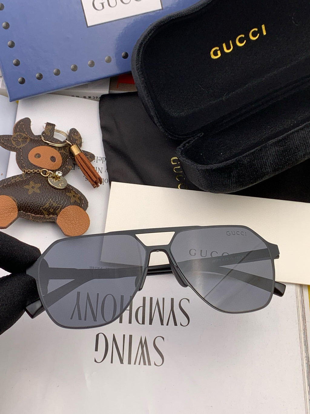GUCCI LOW NOSE BRIDGE FIT SUNGLASSES G3807 IN METAL
