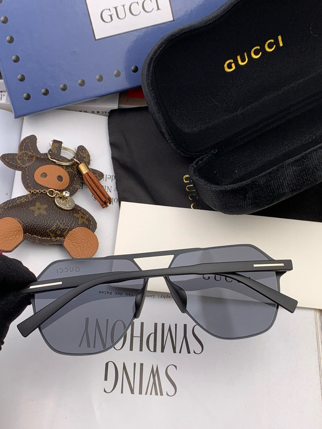 GUCCI LOW NOSE BRIDGE FIT SUNGLASSES G3807 IN METAL