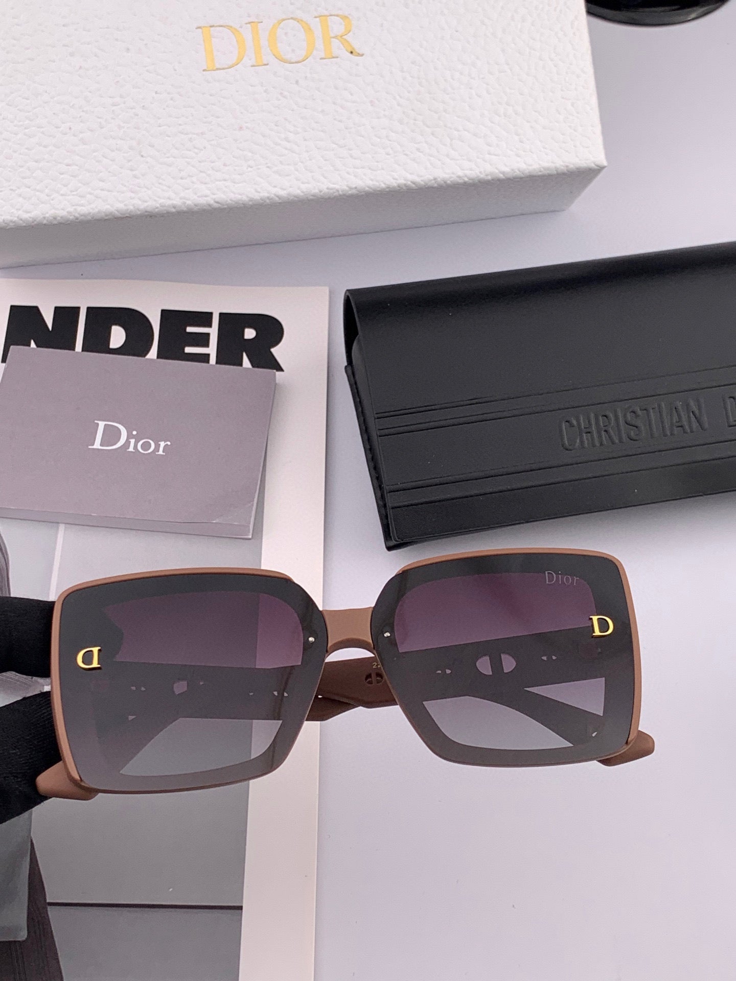 DIOR MONTAIGNE SUNGLASSES CD1228 IN ACETATE EMBOSSED LOGO