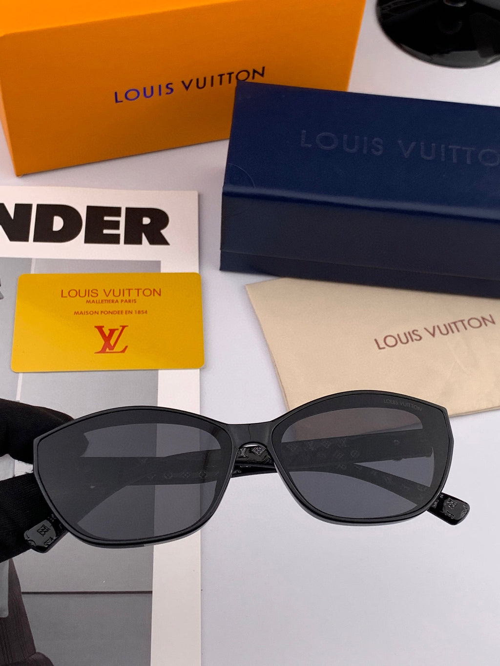 LOUIS VUITTON CAT EYE SUNGLASSES L2552 IN ACETATE
