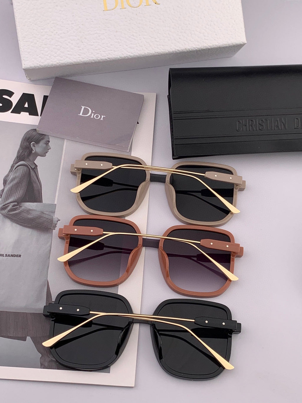 DIOR MONTAIGNE SUNGLASSES D288 IN METAL