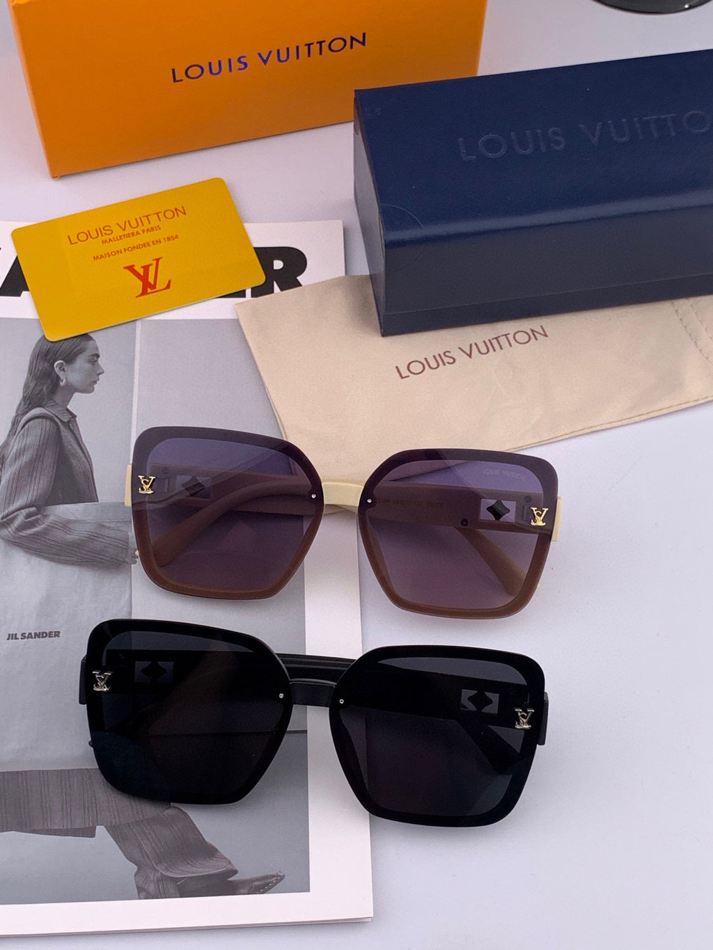 LOUIS VUITTON SQUARE SUNGLASSES L0992 IN ACETATE