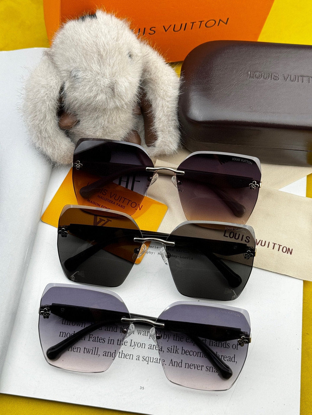 LOUIS VUITTON SQUARE SUNGLASSES L8612 IN ACETATE