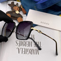 GUCCI OVERSIZED SQUARE FRAME SUNGLASSES G1307 IN ACETATE AND METAL