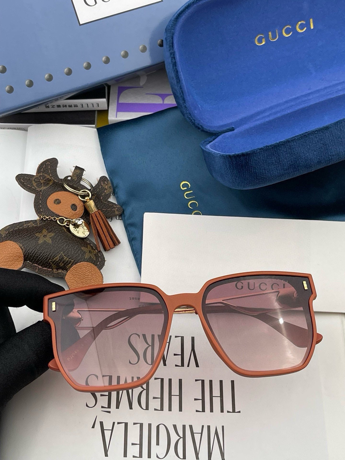 GUCCI BUTTERFLY FRAME SUNGLASSES G9294 IN ACETATE