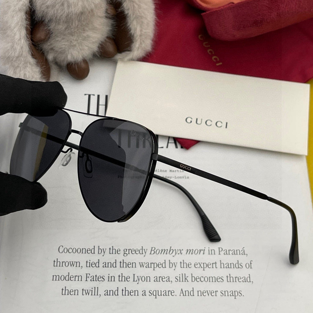 GUCCI AVIATOR FRAME SUNGLASSESG81808 IN METAL