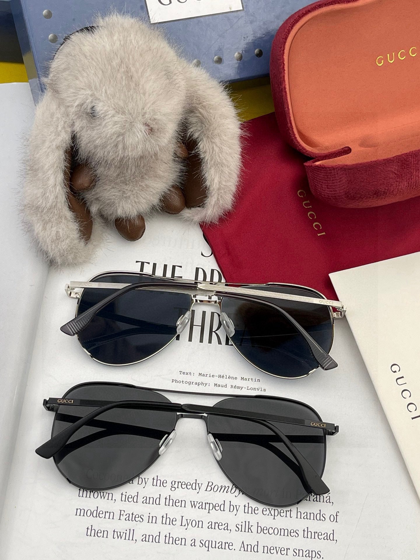 GUCCI AVIATOR FRAME SUNGLASSESG81808 IN METAL