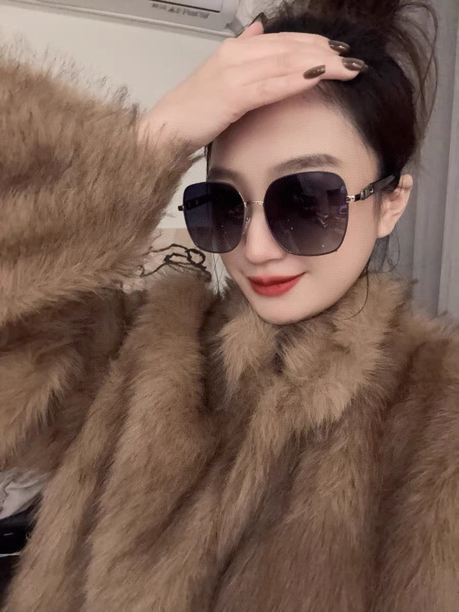 GUCCI OVERSIZED SQUARE FRAME SUNGLASSES G9388 IN METAL