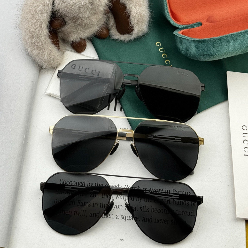 GUCCI AVIATOR FRAME SUNGLASSES G5882 IN METAL