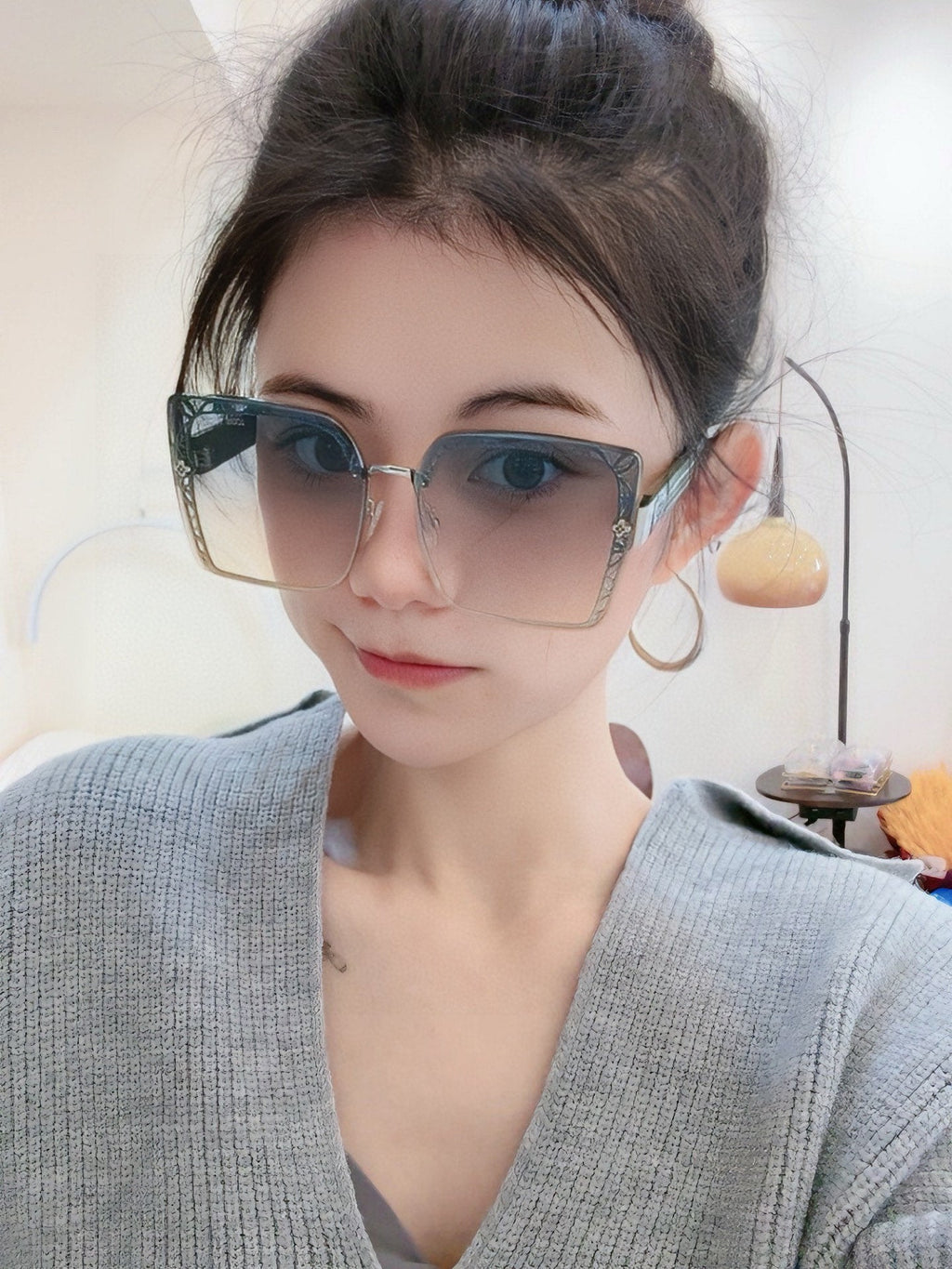 LOUIS VUITTON SQUARE SUNGLASSES L6191 IN ACETATE