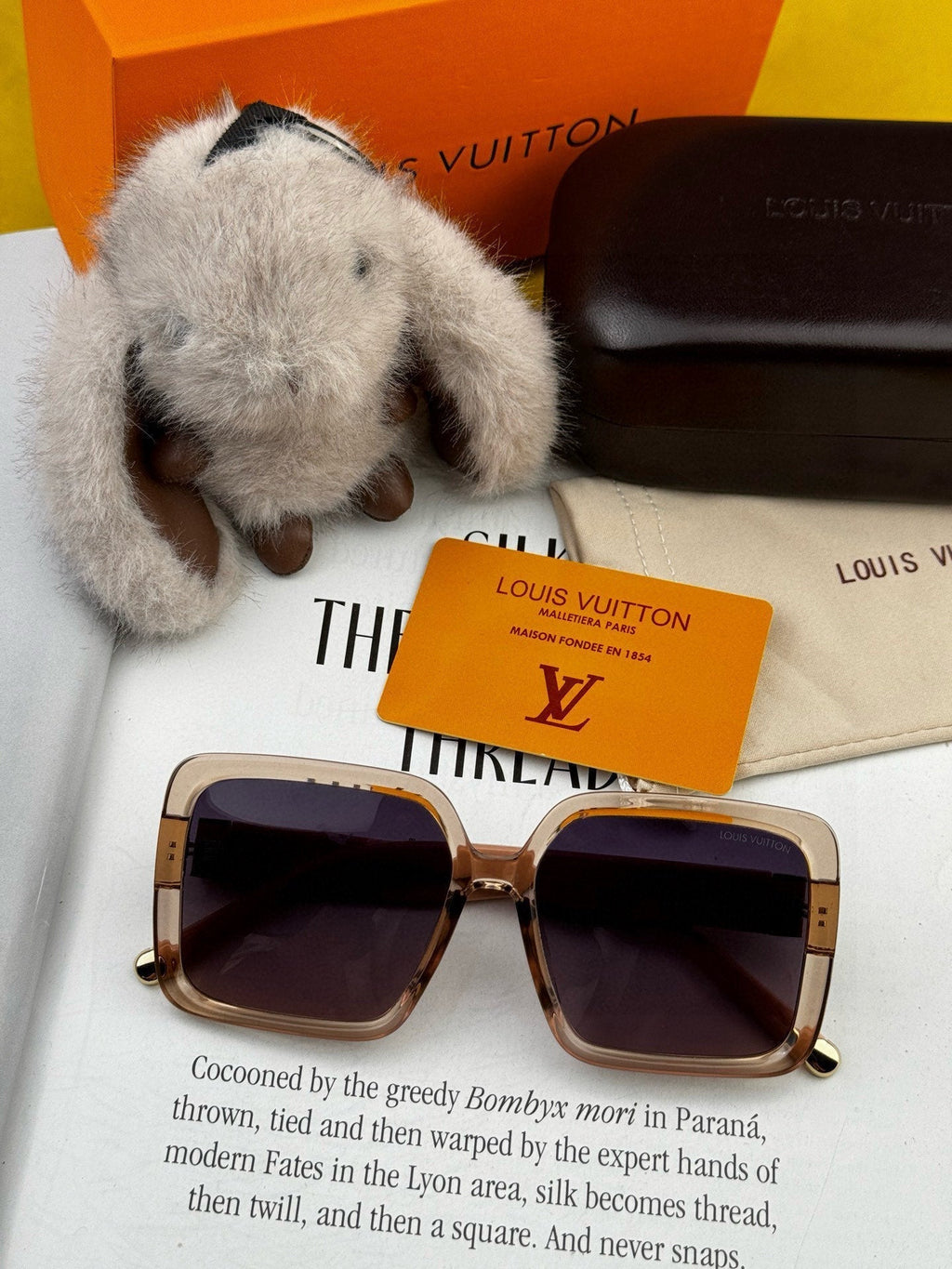 LOUIS VUITTON LARGE SQUARE SUNGLASSES L6250 IN ACETATE