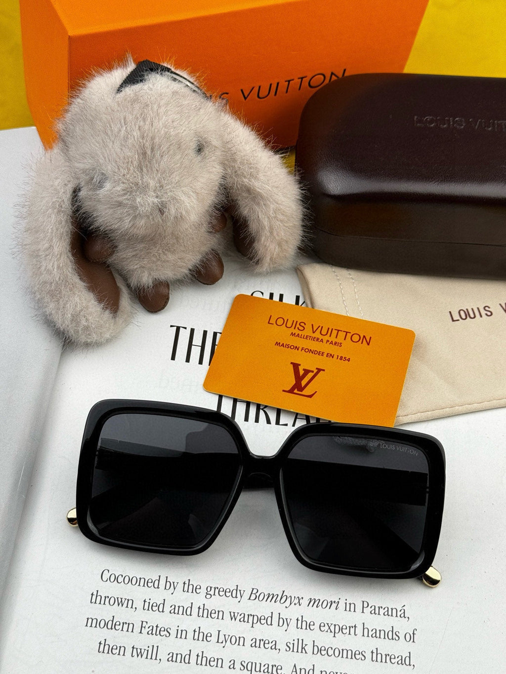 LOUIS VUITTON LARGE SQUARE SUNGLASSES L6250 IN ACETATE